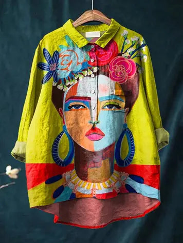 Zephirra | Bohemian Face Art Blouse