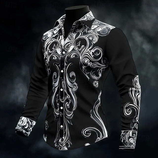 Caedmon | Baroque Print Button Shirt