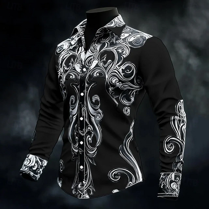 Caedmon | Baroque Print Button Shirt