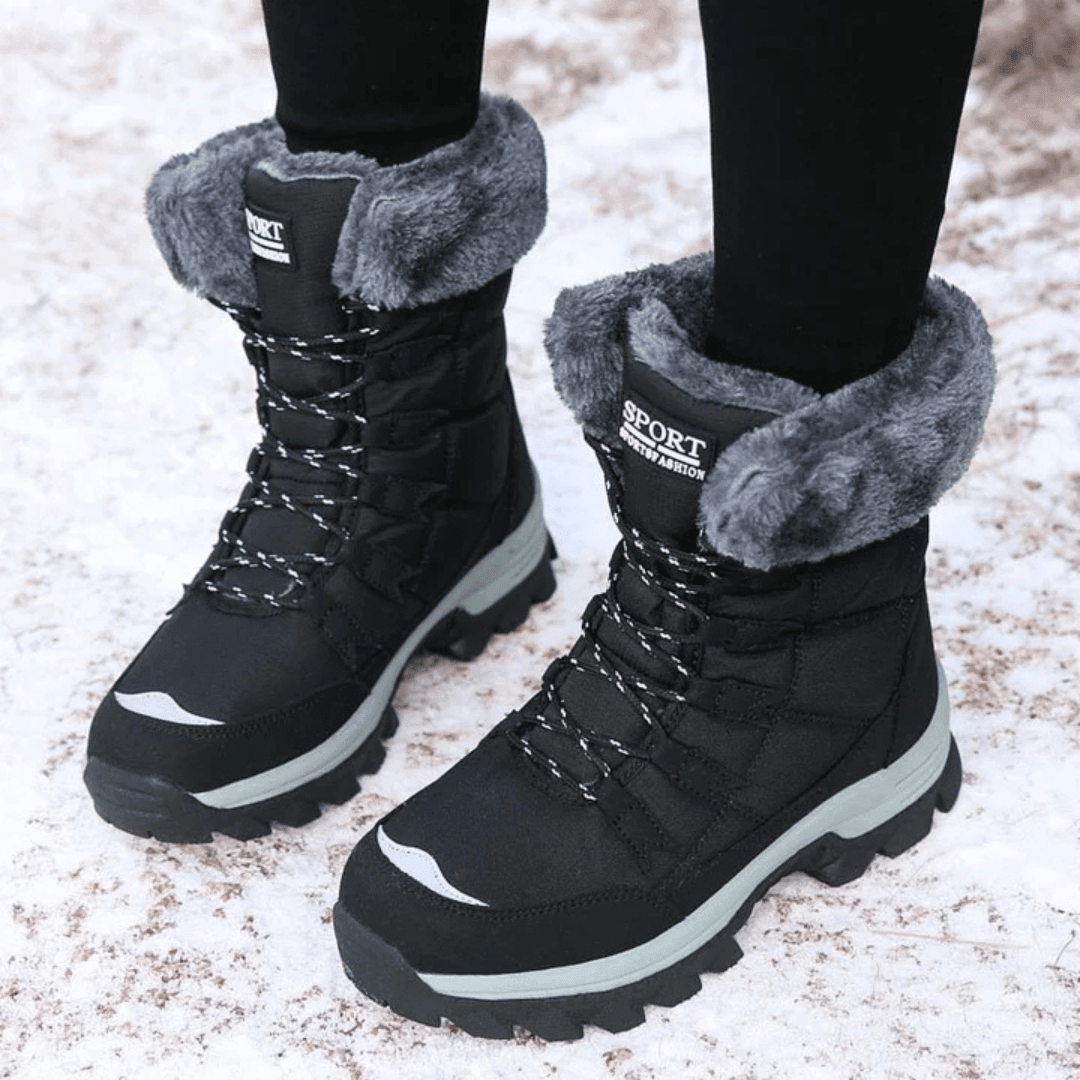 Ulrika | Plush Lined Lace Up Winter Boots