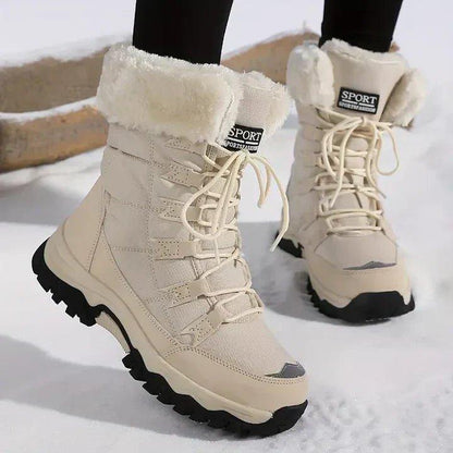 Ulrika | Plush Lined Lace Up Winter Boots