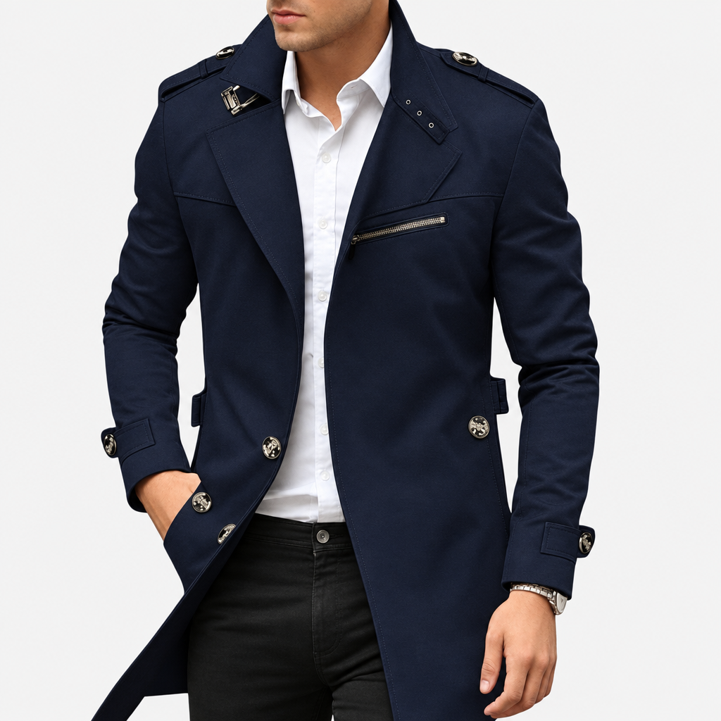 Ingram | Tailored Lapel Mid Length Coat