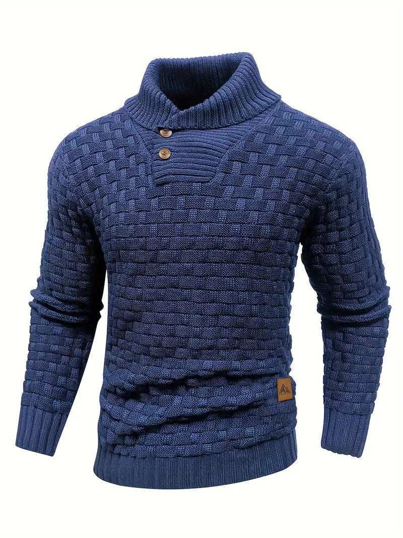 Percival | Cozy Textured Collar Sweater