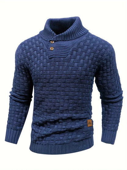 Percival | Cozy Textured Collar Sweater