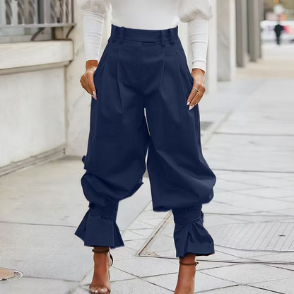 Dulcinea | High Waist Ruffle Hem Pants