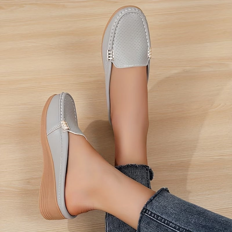 Thessira | Casual Wedge Loafers