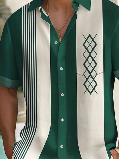 Aster | Retro Stripe Resort Shirt