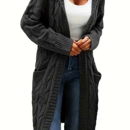 Junivelle | Cable Knit Longline Cardigan