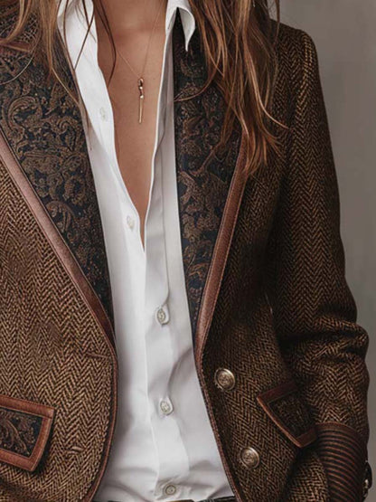 Jovara | Paisley Lapel Tailored Blazer