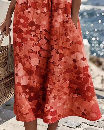 Orlena | Floral Print Relaxed Midi Dress