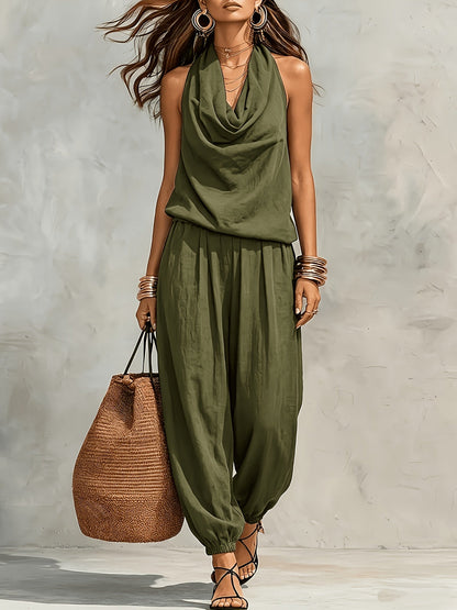 Palomaire | Boho Sleeveless Lounge Jumpsuit