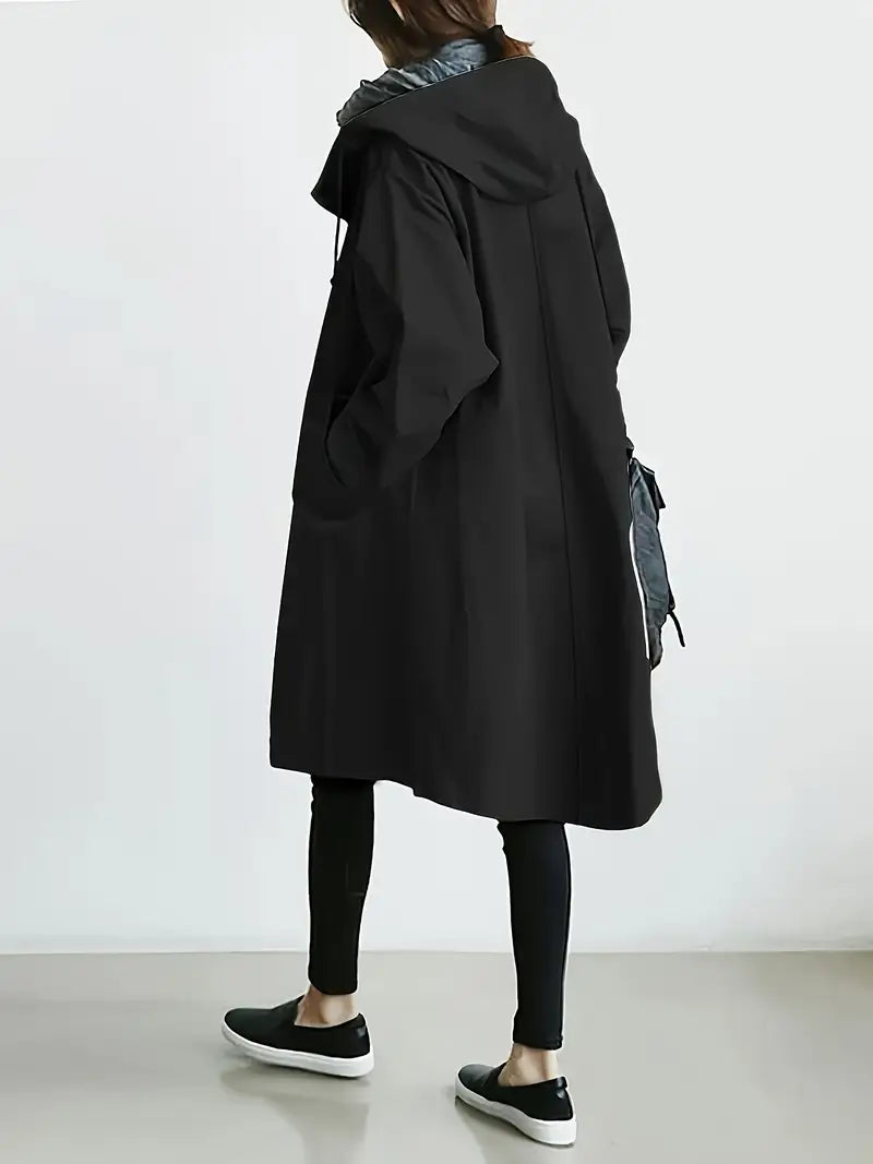 Francine | Button Front Hooded Jacket