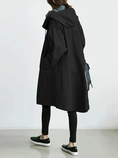 Francine | Button Front Hooded Jacket