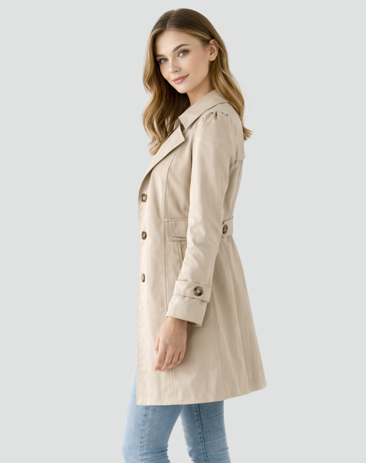 Averette | Classic Single Breasted Trench Coat