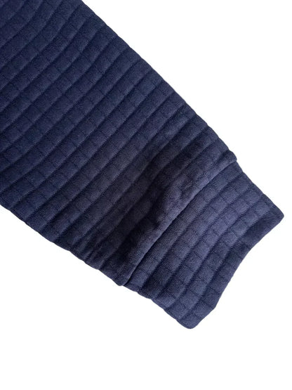 Zyvoren | Textured Long Sleeve Polo Shirt