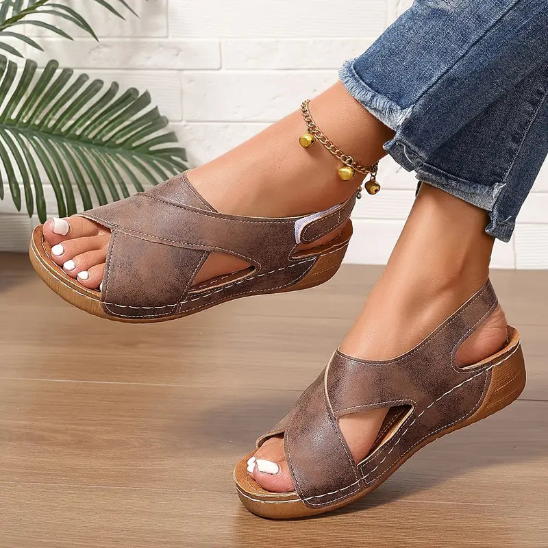 Valessa | Criss Cross Comfort Sandals