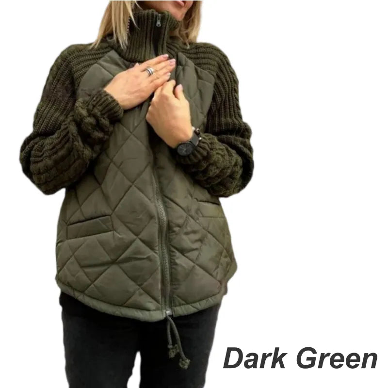 Corisanna | Warm Quilted Knit Sleeve Jacket