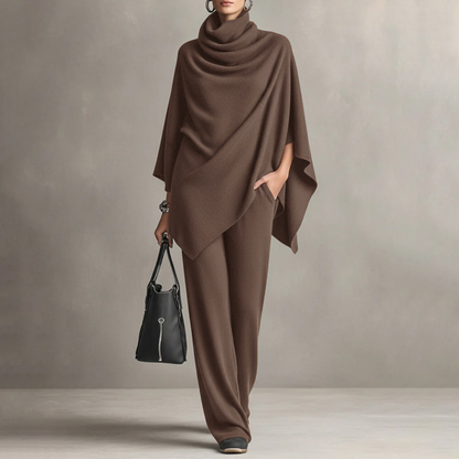 Rovelle | Relaxed Draped Knit Two Piece Set