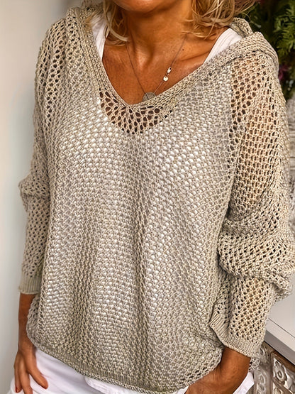 Elovira | Hooded Knit Pullover