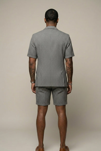 Brennon | Modern Checked Summer Suit Set