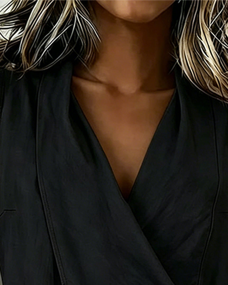 Calivelle | Sleeveless Wrap Tie Blouse