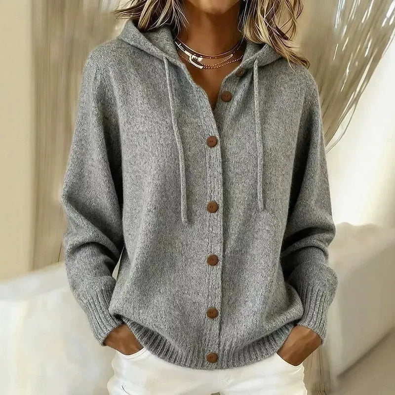 Noralyn | Soft Knit Hooded Cardigan
