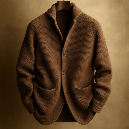 Gavrel | Textured Button Front Knit Blazer