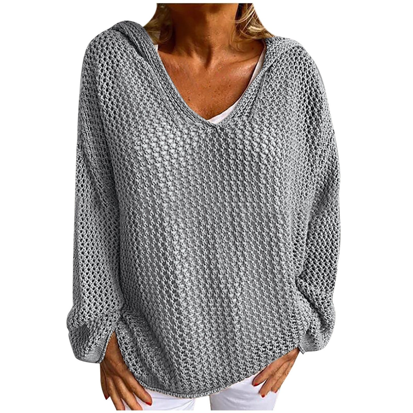 Elovira | Hooded Knit Pullover