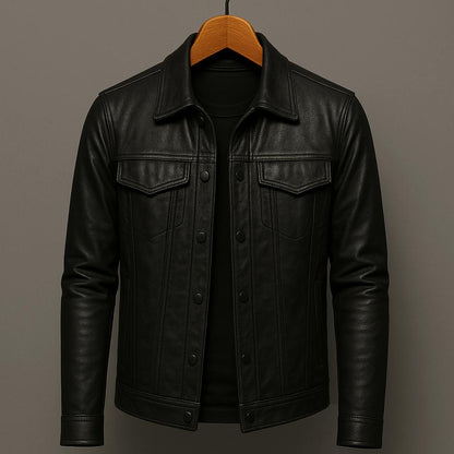 Cullen | Casual Chest Pocket Leather Jacket