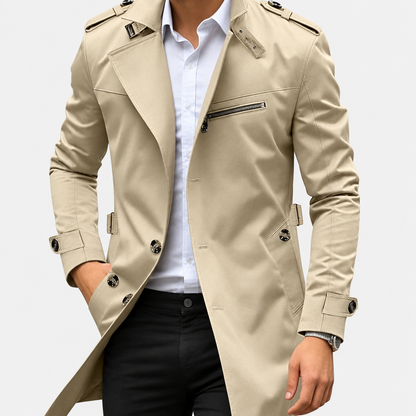 Ingram | Tailored Lapel Mid Length Coat