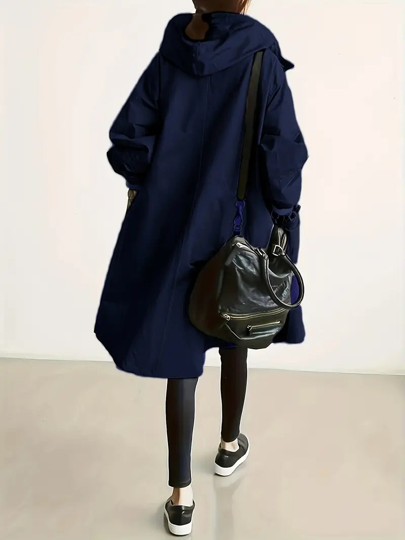 Francine | Button Front Hooded Jacket