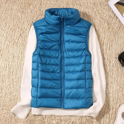 Farrah | Classic Padded Stand Collar Vest