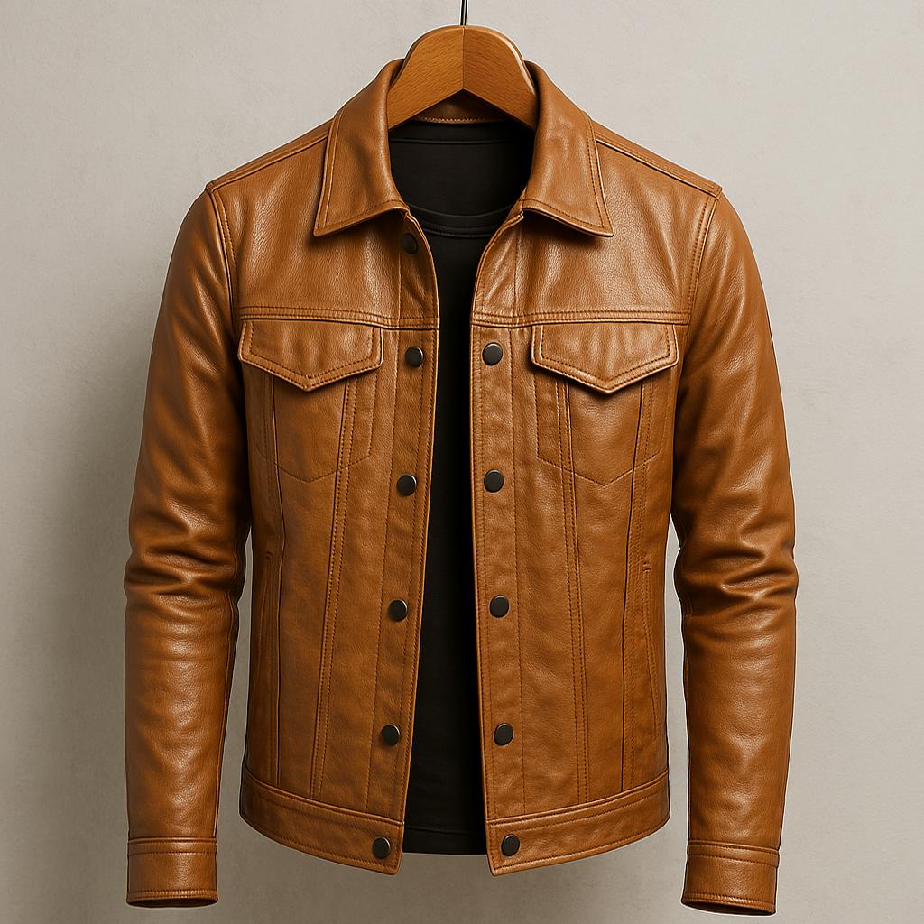 Cullen | Casual Chest Pocket Leather Jacket