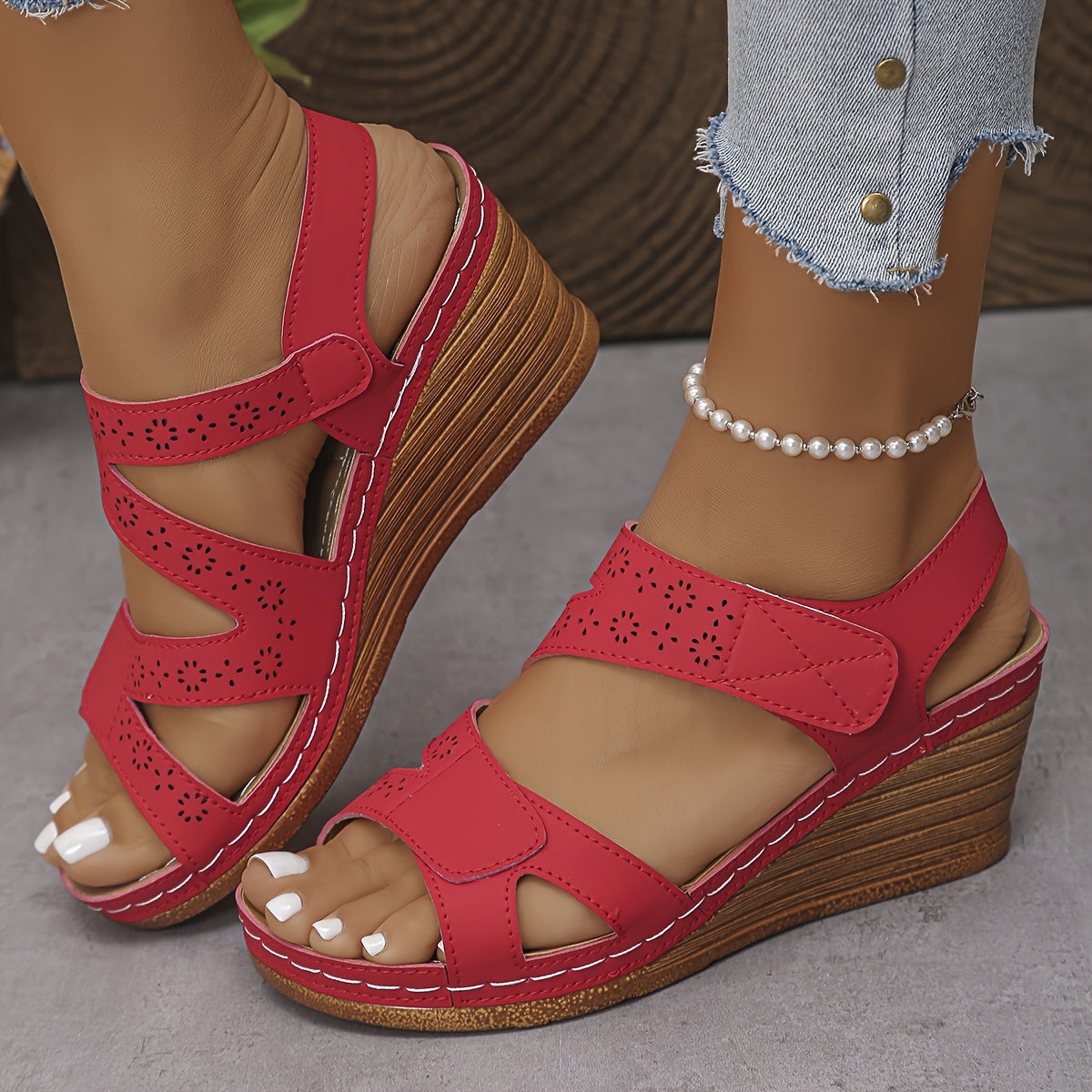 Talvera | Adjustable Wedge Sandals