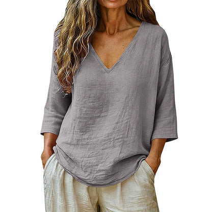 Elovyn | V Neck Casual Blouse