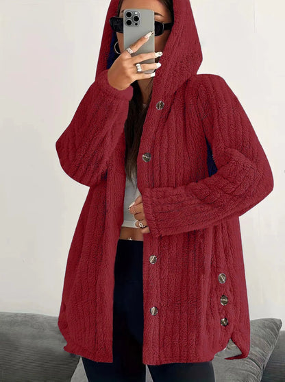 Leonie | Relaxed Plush Hooded Jacket