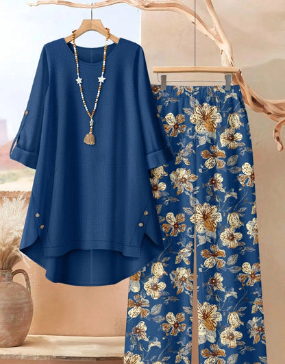 Brinella | Casual Tunic And Wide Leg Set