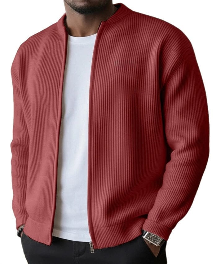 Reed | Refined Ribbed Zip Cardigan