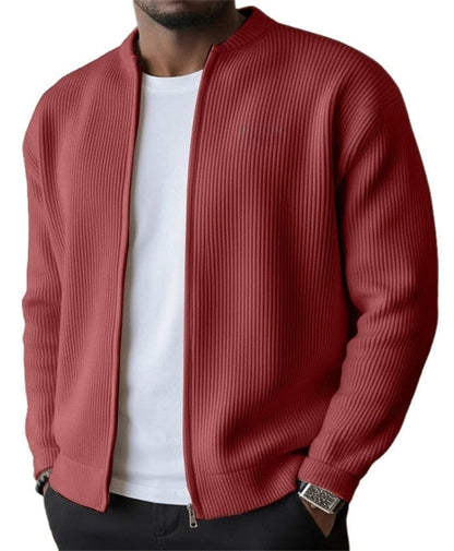 Reed | Refined Ribbed Zip Cardigan