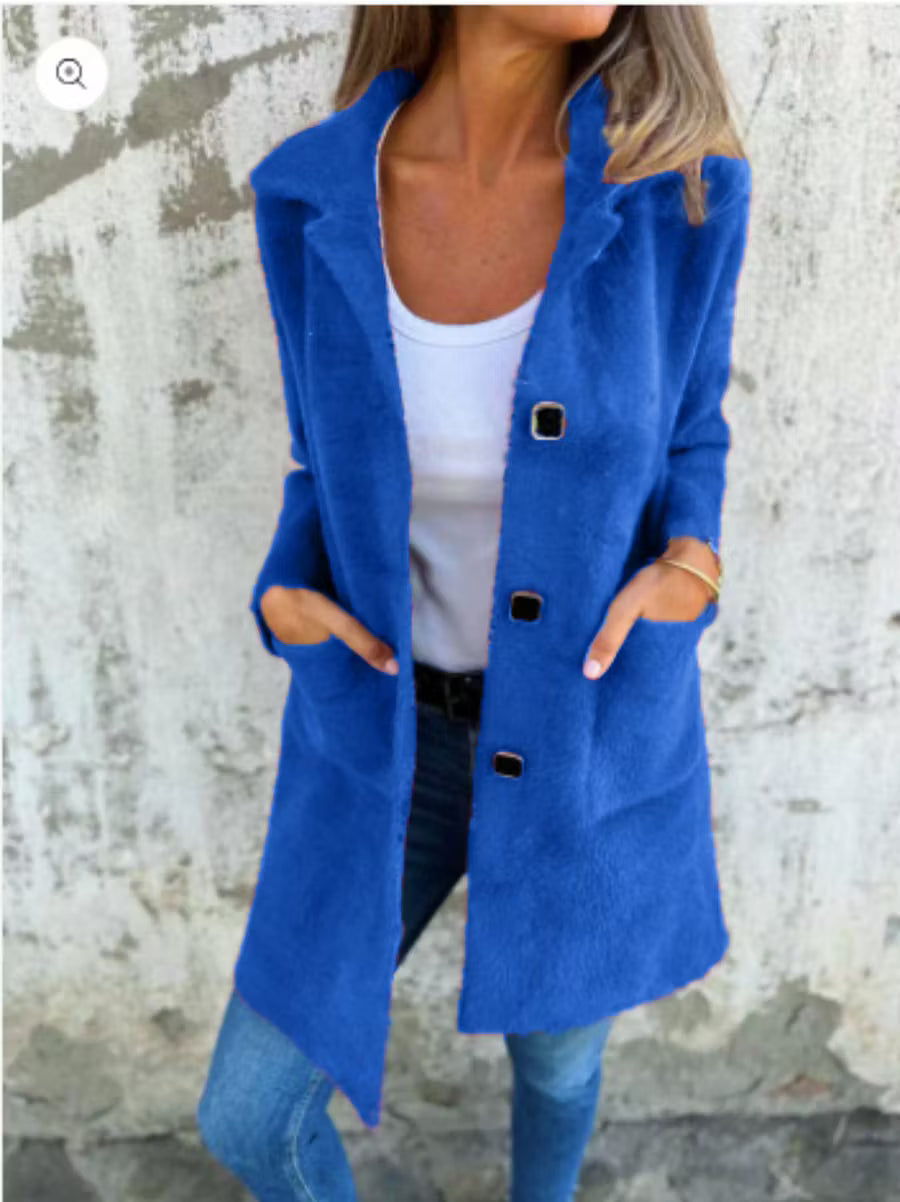 Florissa | Soft Touch Longline Button Coat