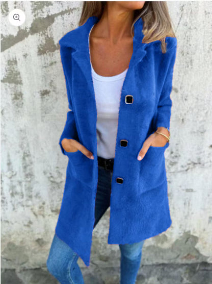 Florissa | Soft Touch Longline Button Coat