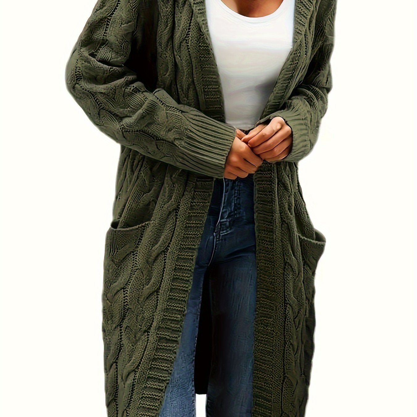 Junivelle | Cable Knit Longline Cardigan