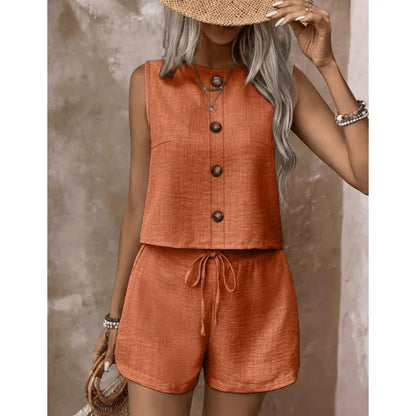 Diantha | Button Detail Two Piece Set