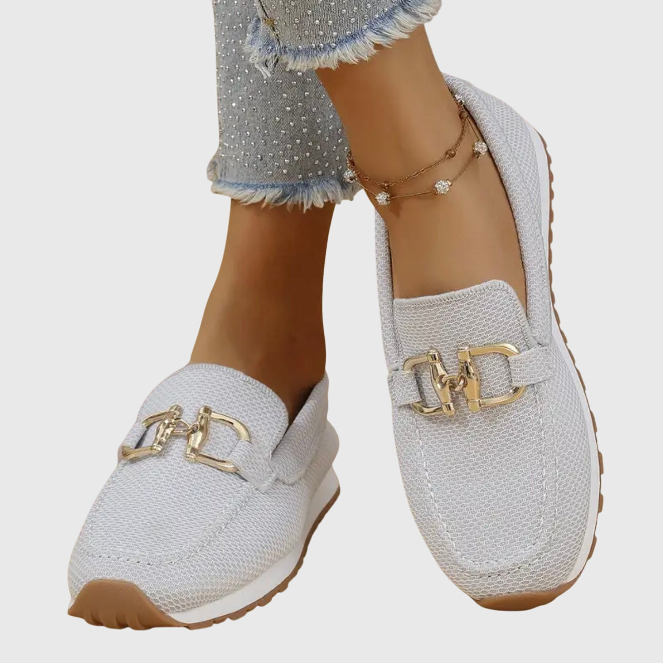 Veloura | Chain Detail Slip On Loafers