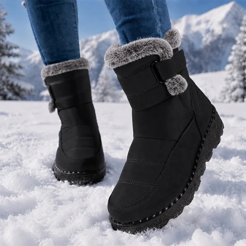 Zora | Plush Lined Buckle Winter Boots