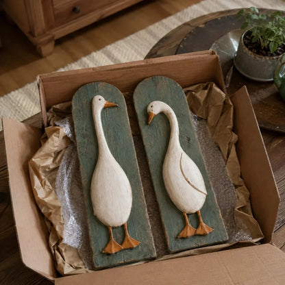Zorelia | Rustic Goose Wall Decor Set
