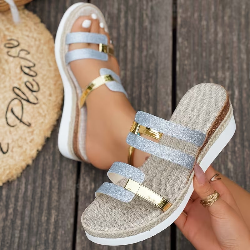 Cressida | Strappy Platform Wedge Sandals
