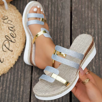 Cressida | Strappy Platform Wedge Sandals