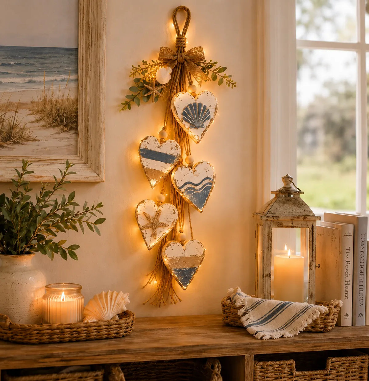 Valoria | Illuminated Heart Wall Hanging