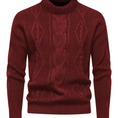 Gannon | Classic Mock Neck Knit Sweater